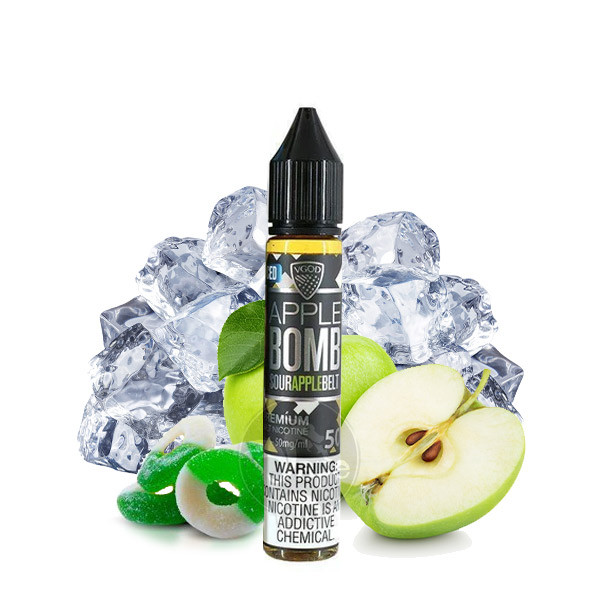 سالت سیب ترش یخ 50میلی گرم ویگاد/// VGOD Salt sour apple ice 50 mg