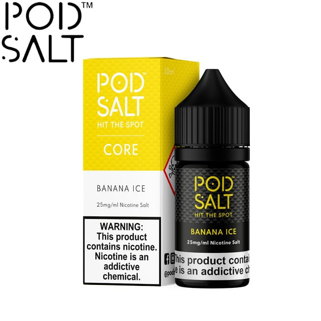 سالت پاد سالت موز یخ حجم 30 میلی لیتر نیکوتین 25 میلی گرم // POD SALT BANANA ICE SALT 30ml/25mg
