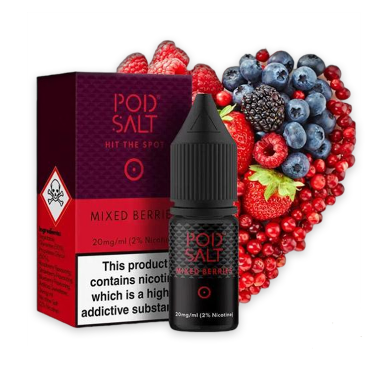 خرید پاد سالت میکس بری حجم 30 میلی لیتر نیکوتین 25 میلی گرم