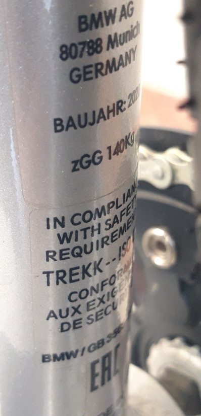 دوچرخه BMW مدل 80788 ، هیدرولیک توپی خودرو اتومات صفر کارنکرده