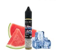 سالت هندوانه یخ 50 میلی گرم ویگاد/// VGOD Salt ice watermelon (lush ice) 50 mg