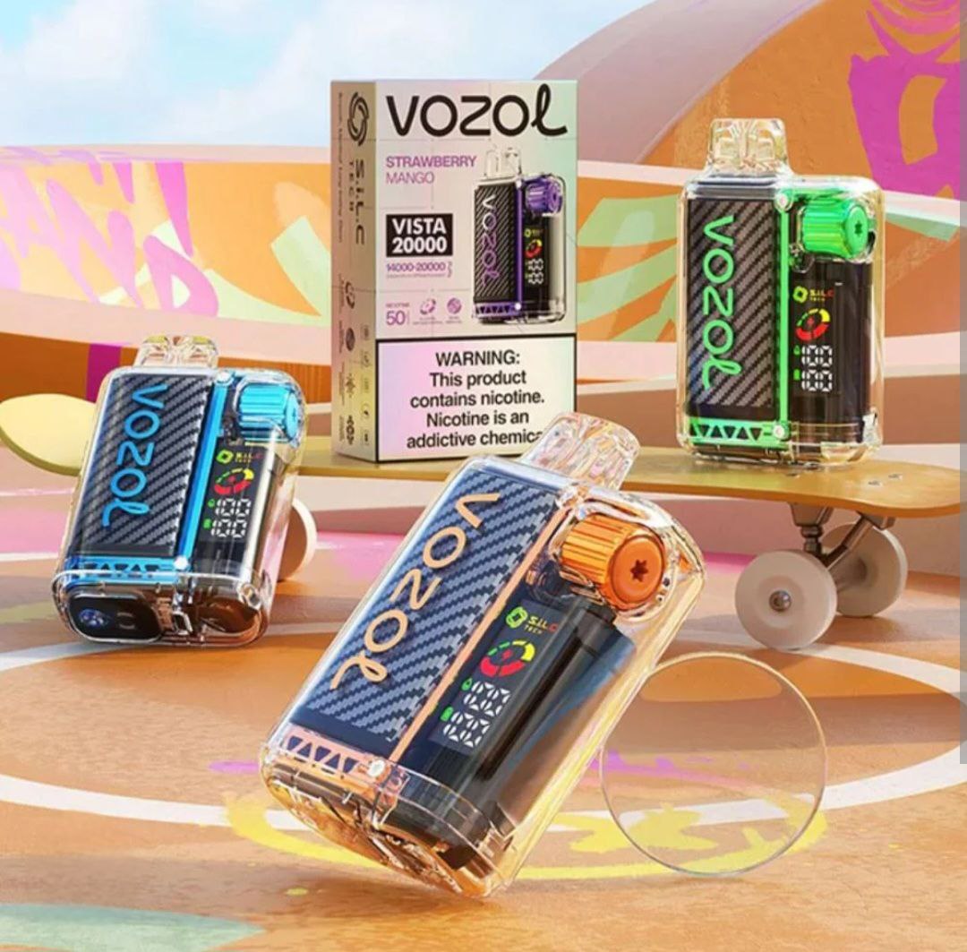 خرید پاد یکبارمصرف 20000 پاف  ووزول  توت فرنگی تمشک آلبالو ///  strawberry raspberry cherry VOZOL