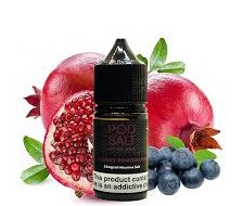 سالت بلوبری انار پادسالت حجم 30 میلی لیتر نیکوتین 25 میلی گرم/// Pod Salt blueberry pomegranate 30ml/25mg