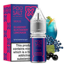 سالت انگور بلوبری شاتوت لیموناد پادسالت حجم 30 میلی لیتر نیکوتین 25 میلی گرم/// Pod Salt BLUEBERRY BLACKBERRY LEMONADE 30ml/25mg