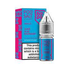 سالت تمشک آبی ترش پادسالت حجم 30 میلی لیتر نیکوتین 25 میلی گرم/// Pod Salt Sour Blue Raspberry 30ml/25mg