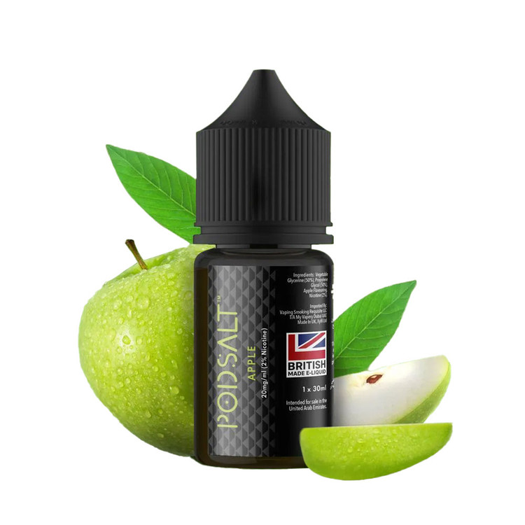 سالت سیب سبز پادسالت حجم 30 میلی لیتر نیکوتین 25 میلی گرم/// Pod Salt Apple 30ml/25mg