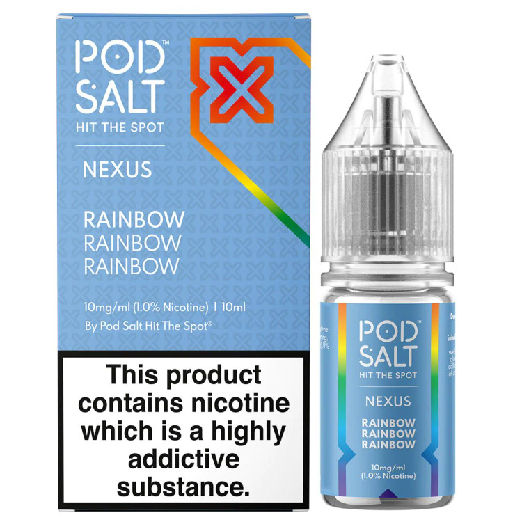 سالت آبنبات میوه ای پادسالت حجم 30 میلی لیتر نیکوتین 25 میلی گرم/// Pod Salt RAINBOW 30ml/25mg