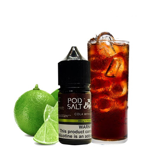 سالت کولا لیمو پادسالت حجم 30 میلی لیتر نیکوتین 25 میلی گرم/// Pod Salt Cola With Lime 30ml/25mg