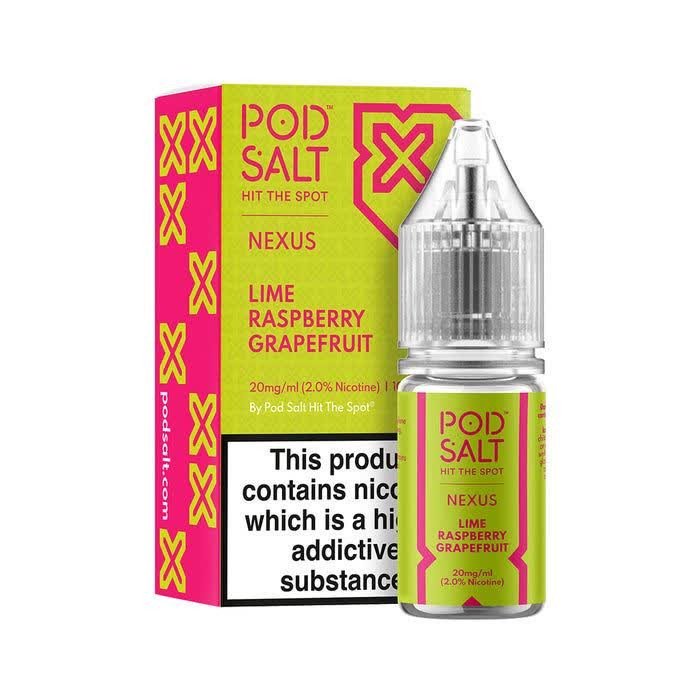 سالت لیمو ترش تمشک گریپ فروت پادسالت حجم 30 میلی لیتر نیکوتین 25 میلی گرم/// Pod Salt Lime Raspberry Grapefruit 30ml/25mg