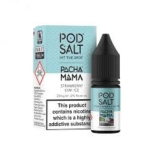 سالت توت فرنگی کیوی یخ پادسالت حجم 30 میلی لیتر نیکوتین 50 میلی گرم/// Pod Salt Strawberry Kiwi Ice 30ml/50mg