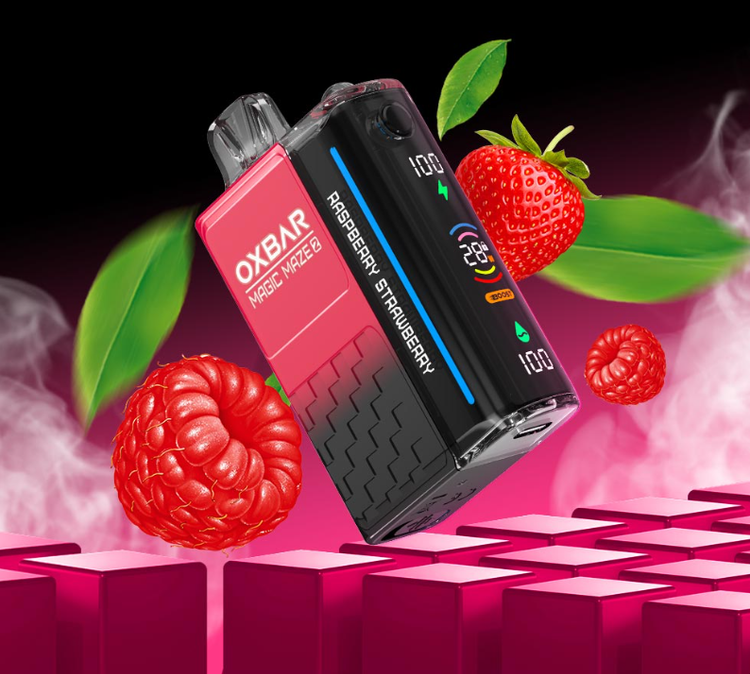 خرید پاد یکبارمصرف 30,000 پاف oxbar تمشک توت فرنگی