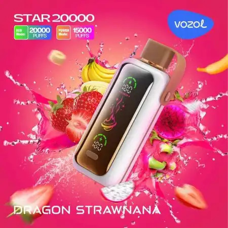 خرید پاد یکبارمصرف STAR 20000 پاف ووزول توت فرنگی موز