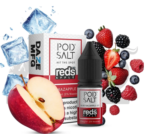 خرید سالت بلوبری تمشک سیب یخ پادسالت حجم 20 میلی لیتر نیکوتین 20 میلی گرم