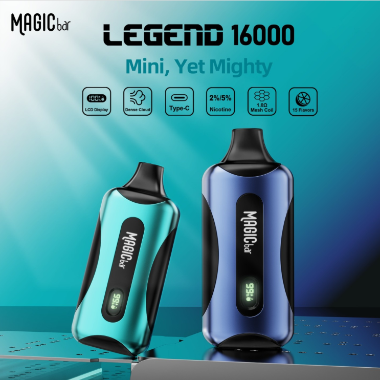 خرید پاد یکبارمصرف 16000 LEGEND پاف مجیک بار آدامس نعنایی