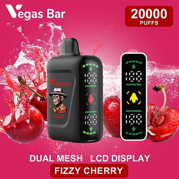 خرید پاد یکبارمصرف 20,000 پاف وگاس بار آلبالو یخ