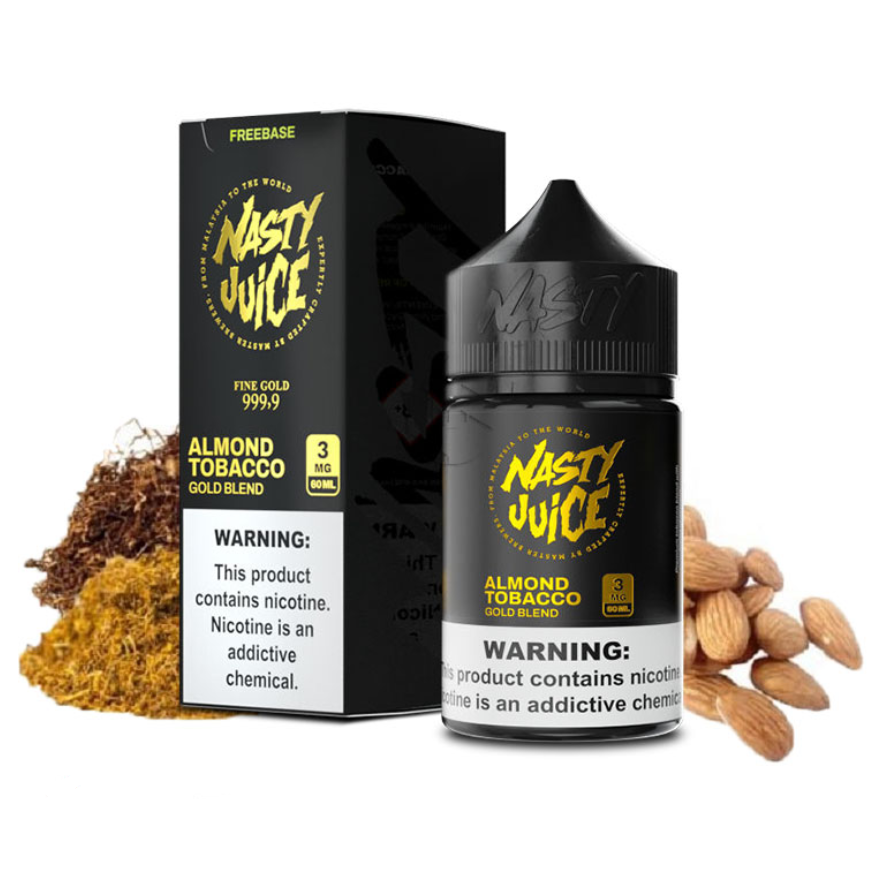 خرید جویس تنباکو بادام 3 میلی گرم نستی