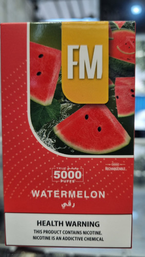 خرید پاد یکبارمصرف 5000 پاف برند اف ام هندوانه