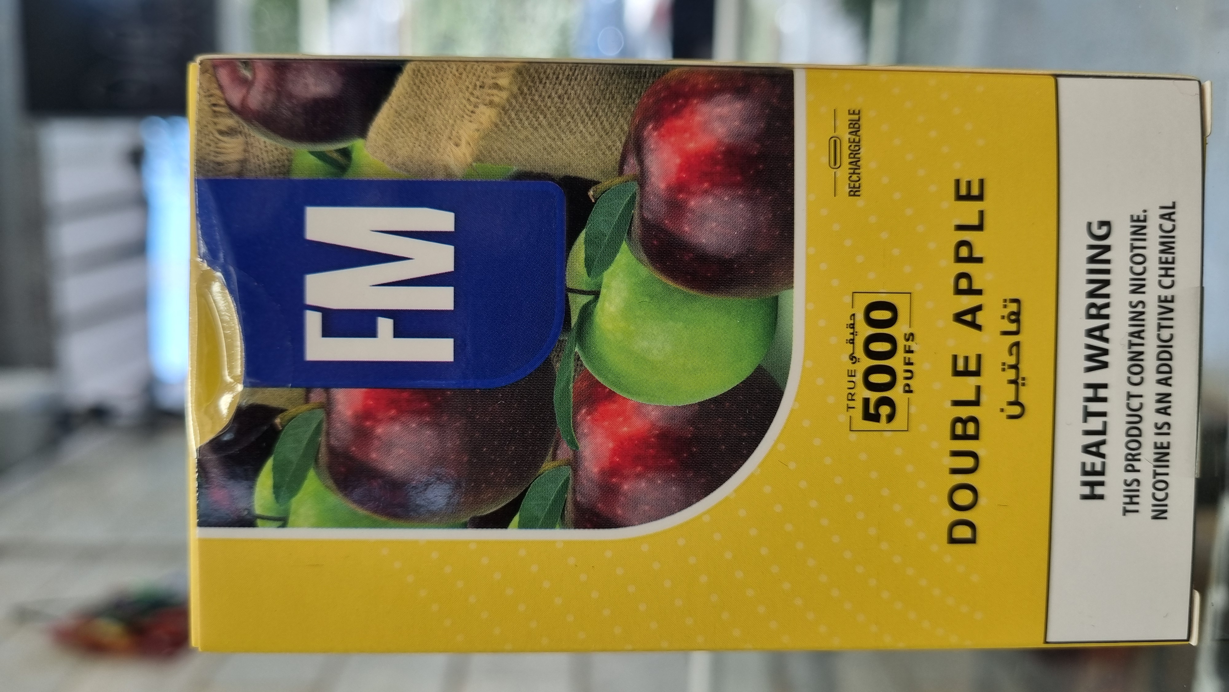 خرید پاد یکبارمصرف 5000 پاف برند اف ام دوسیب