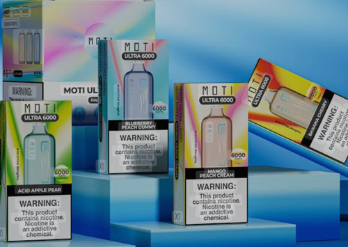 خرید پاد یکبارمصرف 6000 پاف برند موتی آلبالو موز