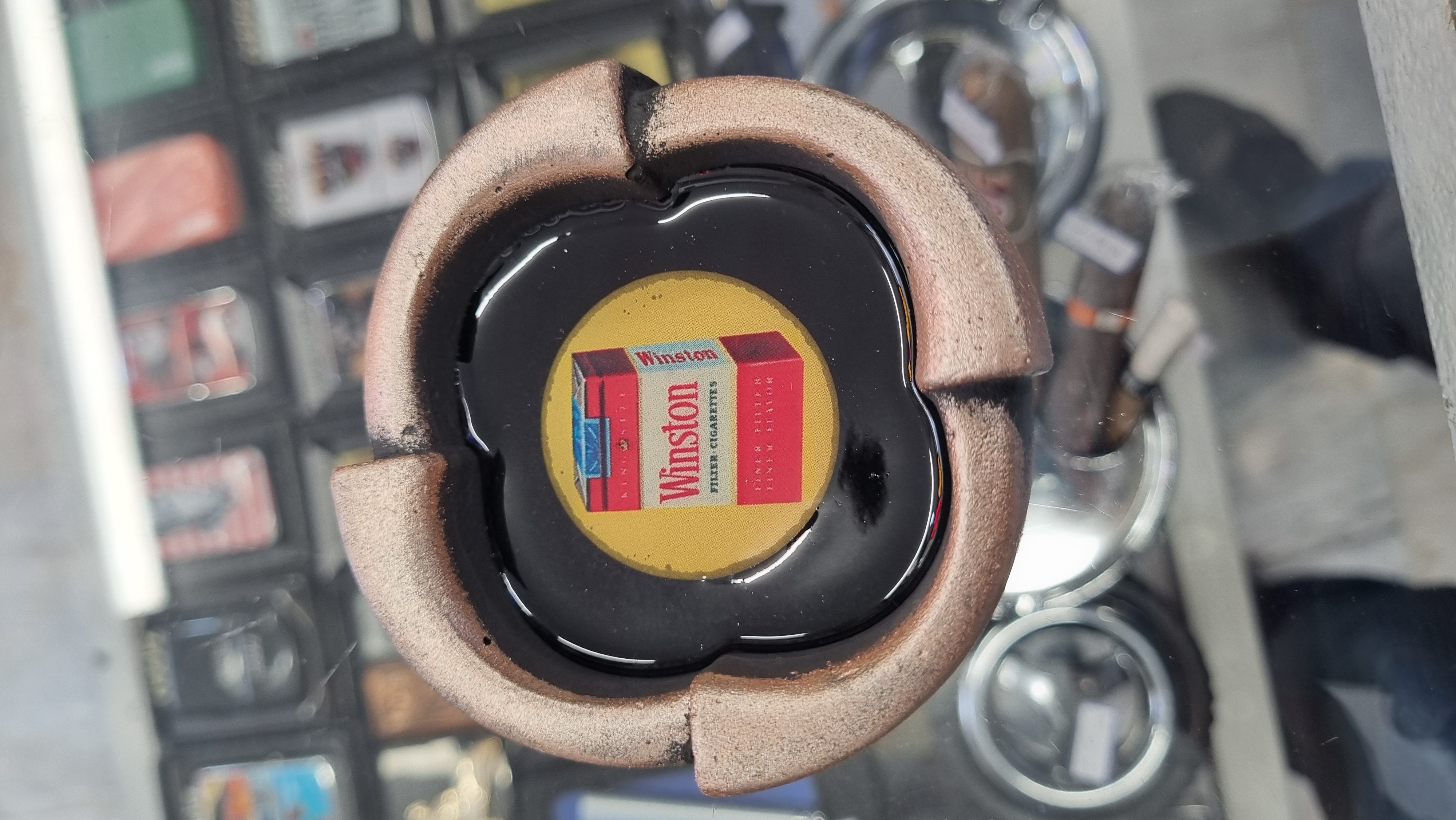 خرید زیر سیگاری سفالی طرح دار