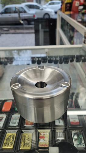 خرید زیر سیگاری فلزی نقره ای