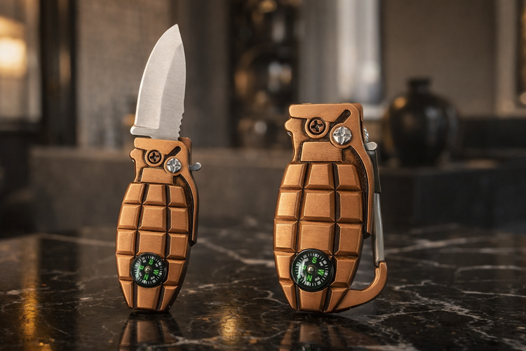 خرید فندک اتمی طرح نارنجک مسی