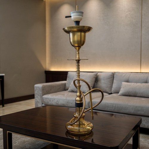 خرید قلیون برند موسو رنگ شامپاینی دارای یخدان مدل 1023