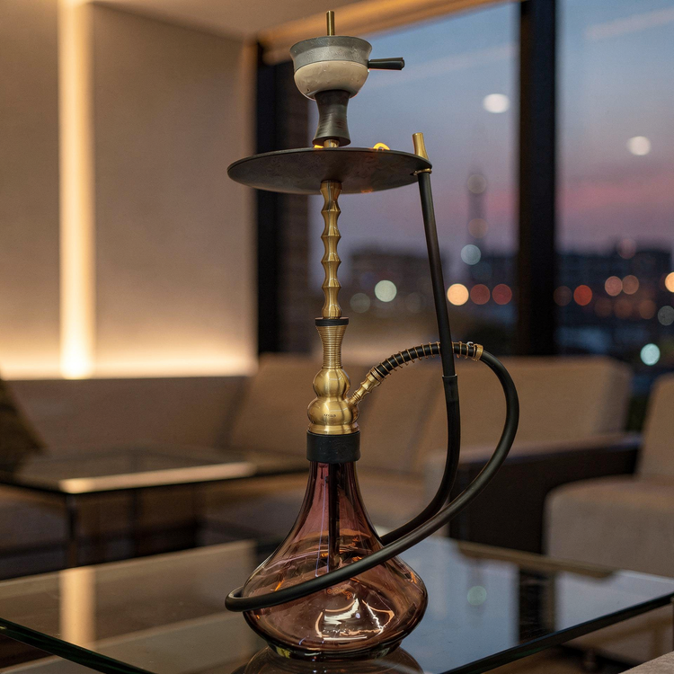 خرید قلیون برند موسو رنگ شامپاینی کد 1035