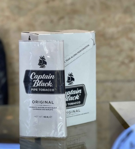 خرید توتون پیپ کاپیتان بلک سفید (Captain Black original Pipe Tobacco)