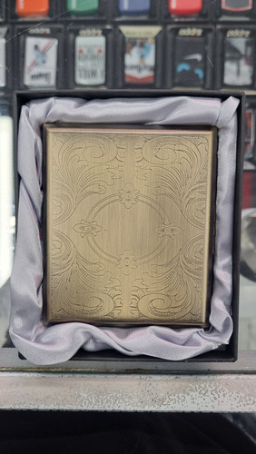 خرید جعبه سیگار فلزی طلایی