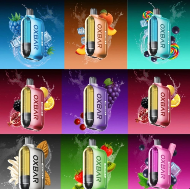 پاد یکبارمصرف 50,000 پاف oxbar زغال اخته و انگور // cranberry grape OXBAR 50,000 puffs
