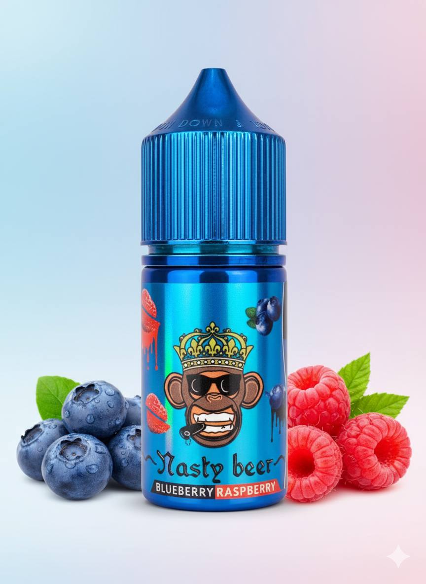سالت نستی بیر بلوبری رزبری 35 میلیگرم |  Nasty Bear Blueberry Raspberry Salt mg35