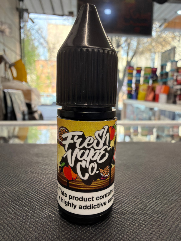 سالت 20 میلیگرم 10 میلی لیتر با طعم پشنفوروت هلو ، SUNSET BOULEVARD برند Fresh Vape