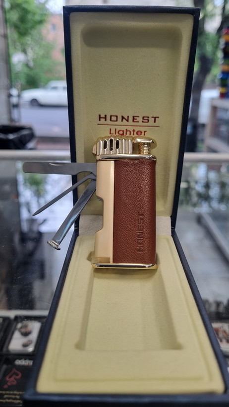 فندک پیپ برند HONEST دارای ابزار مخصوص پیپ