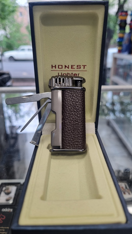 فندک پیپ برند HONEST دارای ابزار مخصوص پیپ