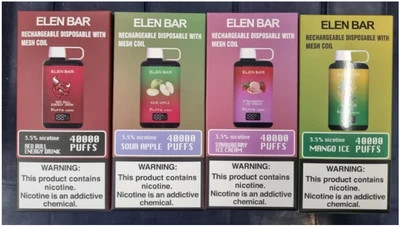 خرید پاد یکبارمصرف 40,000 پاف ELEN BAR آدامس بادکنکی