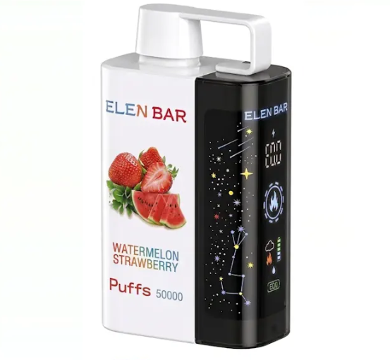 خرید پاد یکبارمصرف 50,000 پاف ELEN BAR توت فرنگی هندوانه