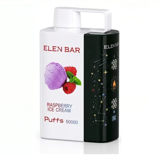 خرید پاد یکبارمصرف 50,000 پاف ELEN BAR تمشک بستنی